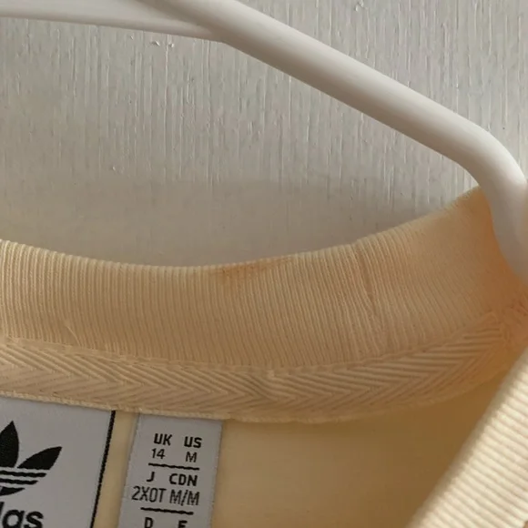 Adidas Unisex Yellow Short Sleeve Shirt - Picture 2 of 5